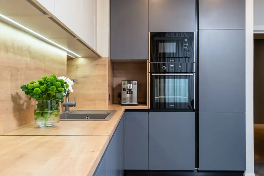 Built-in oven installed in a Bath kitchen