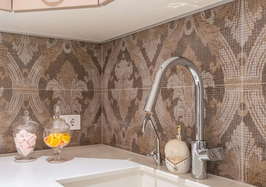 Modern boiling water tap in a Bath kitchen
