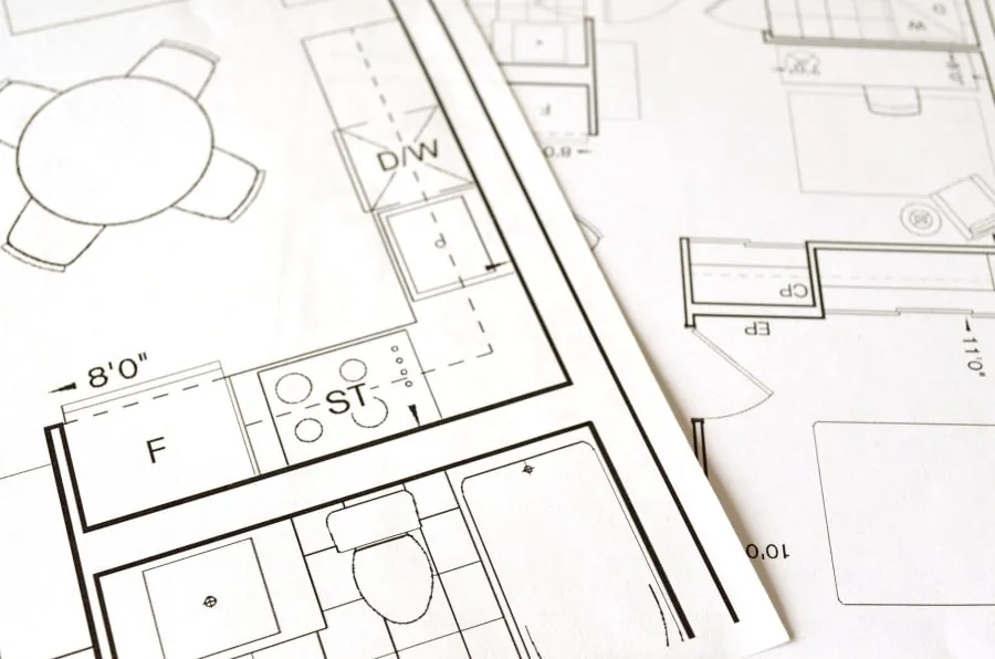 Architect plans for a kitchen extension in a Bath home