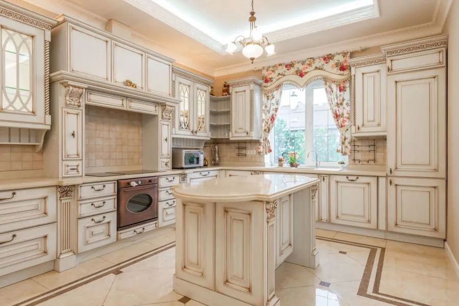 Elegant kitchen inside a listed Bath building