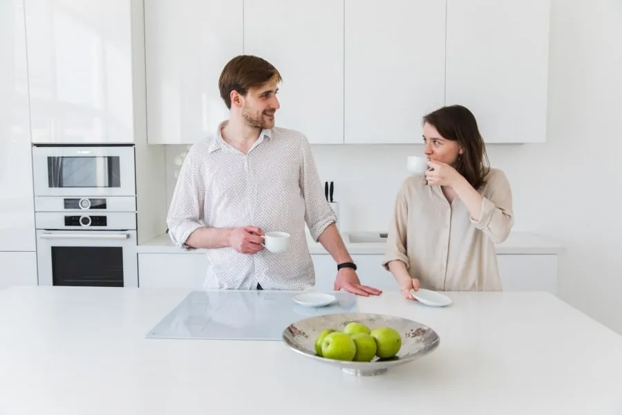 Modern kitchen appealing to buyers in a Bath home