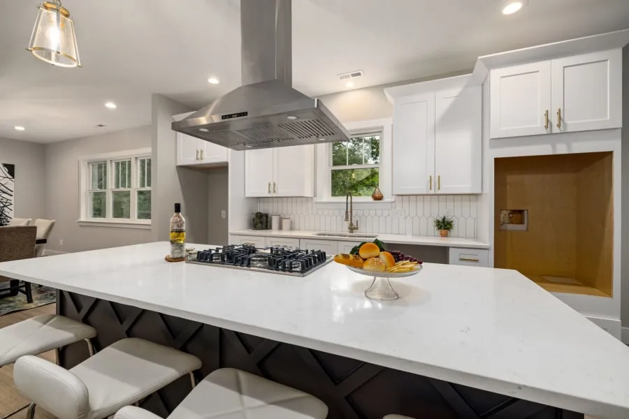 Modern kitchen blended into a period Bath home