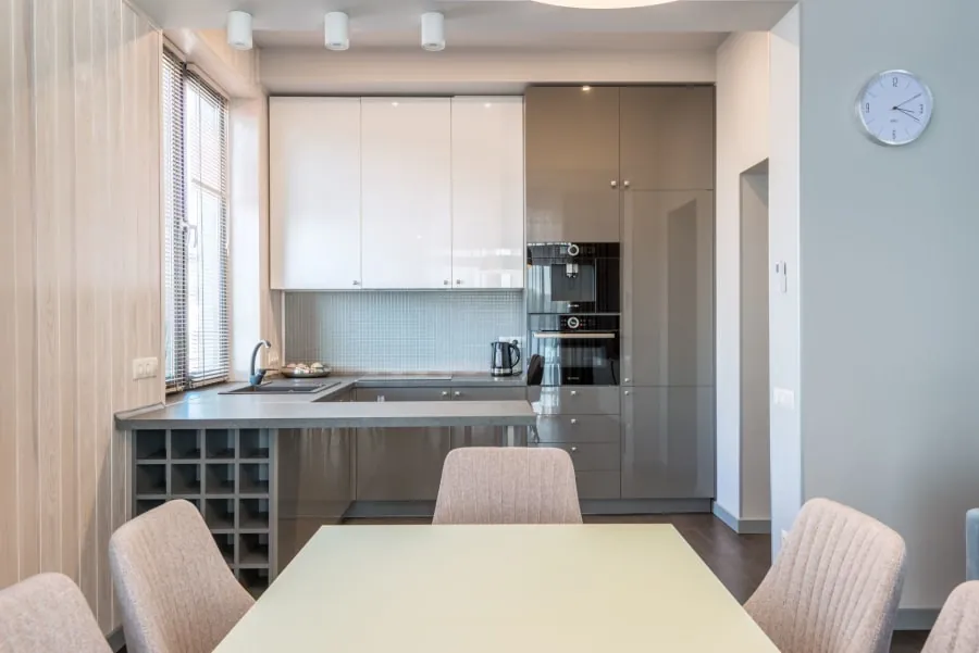 Neutral, broadly appealing kitchen for resale in Bath