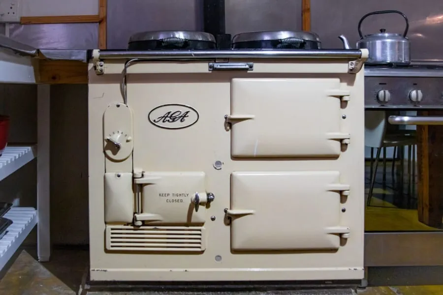 Traditional range cooker in a period Bath kitchen