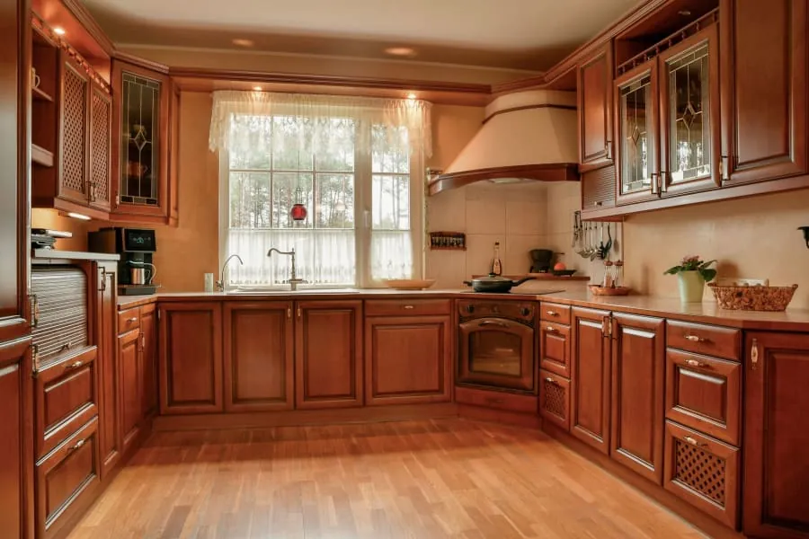 Traditional shaker kitchen in a period Bath home