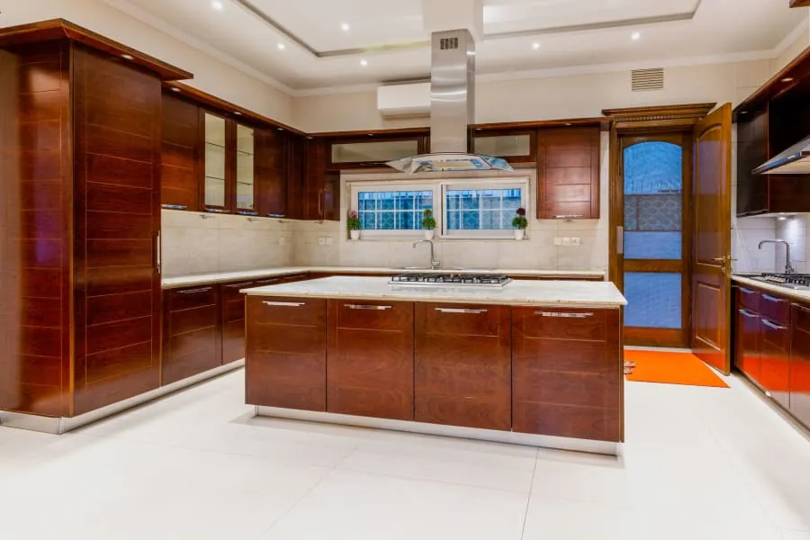 Quality fitted kitchen showing finished workmanship in Bath