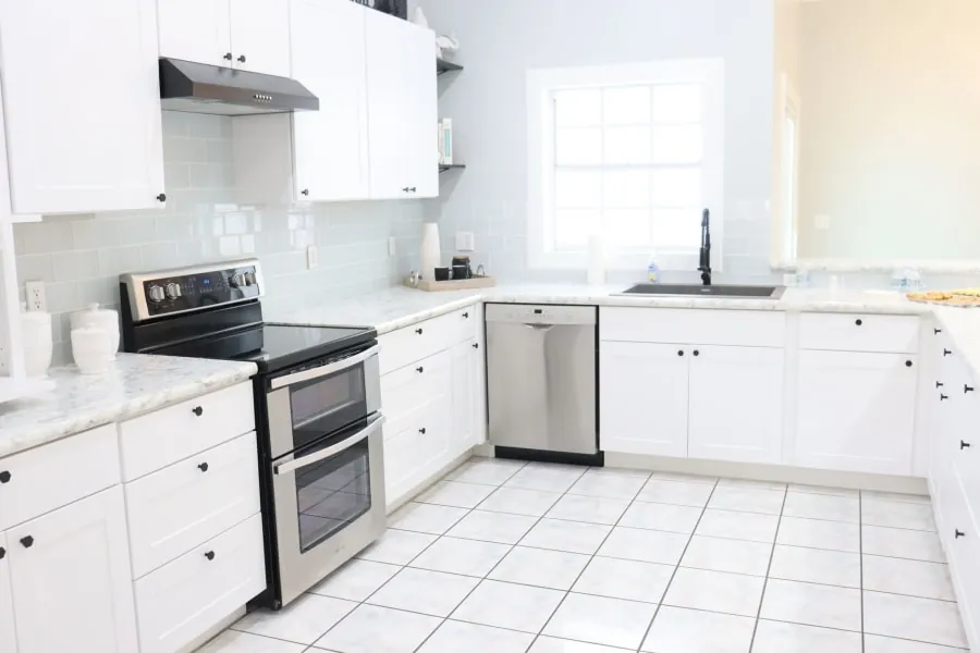 Side-return kitchen extension bringing in light in a Bath home