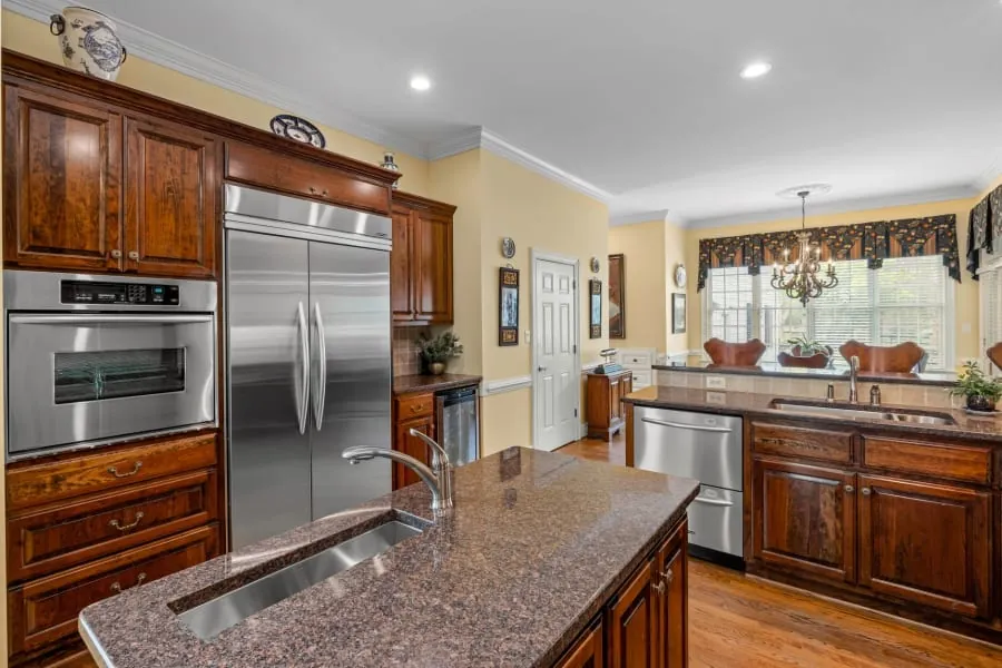 Traditional kitchen retaining period features in a Bath home