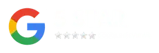 Google logo with five stars indicating a five-star rating