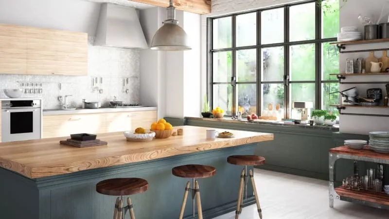 Modern kitchen fitted in the Bath area
